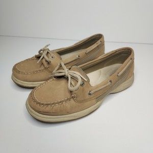 Sperry Top Sider Women's Angelfish Boat Shoe Tan Size 6.5